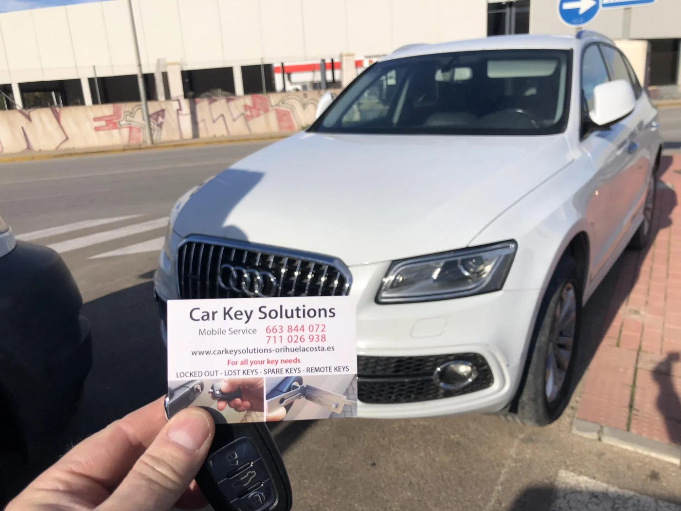 Audi replacement car key